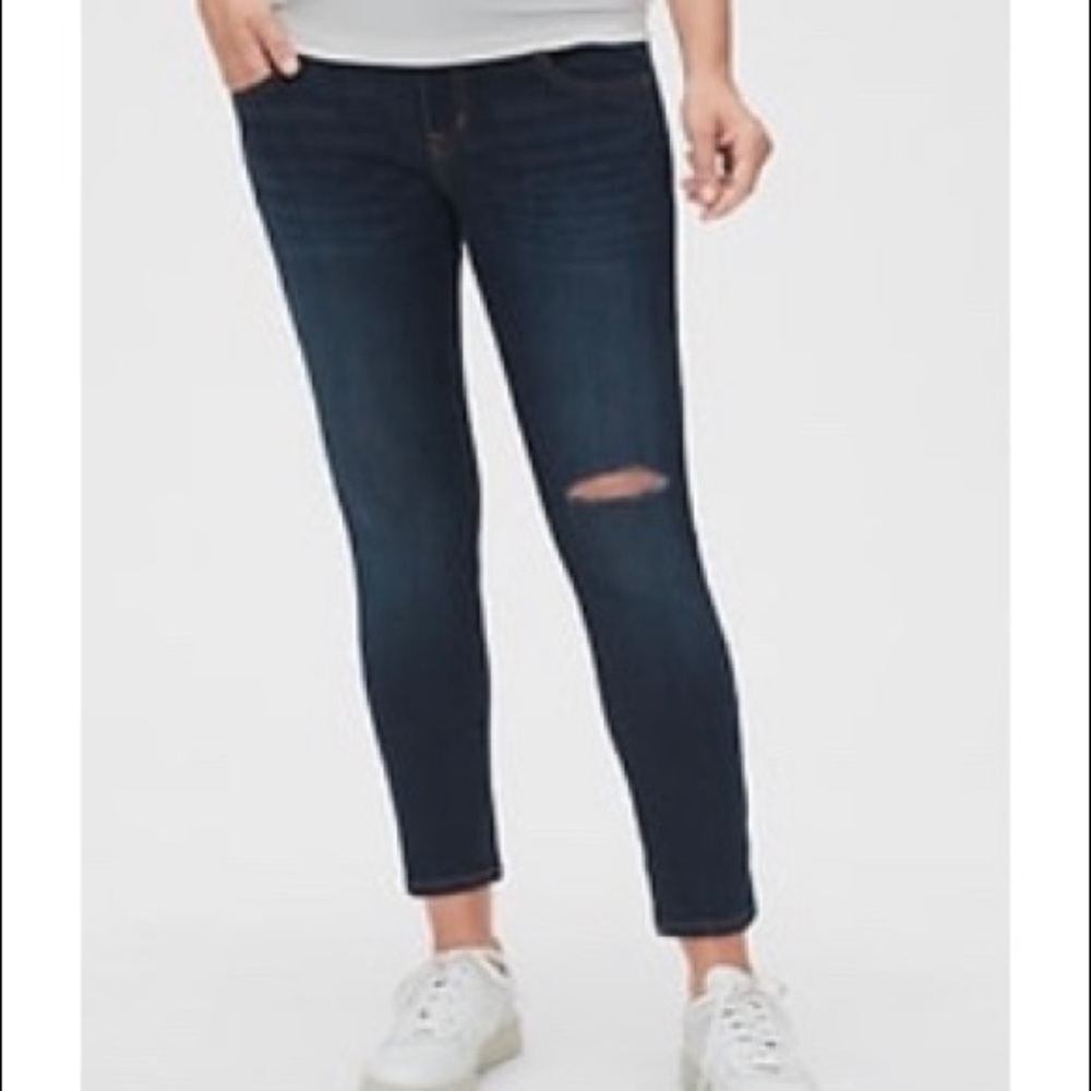Gap Maternity Distressed Full Panel Jeans size 30